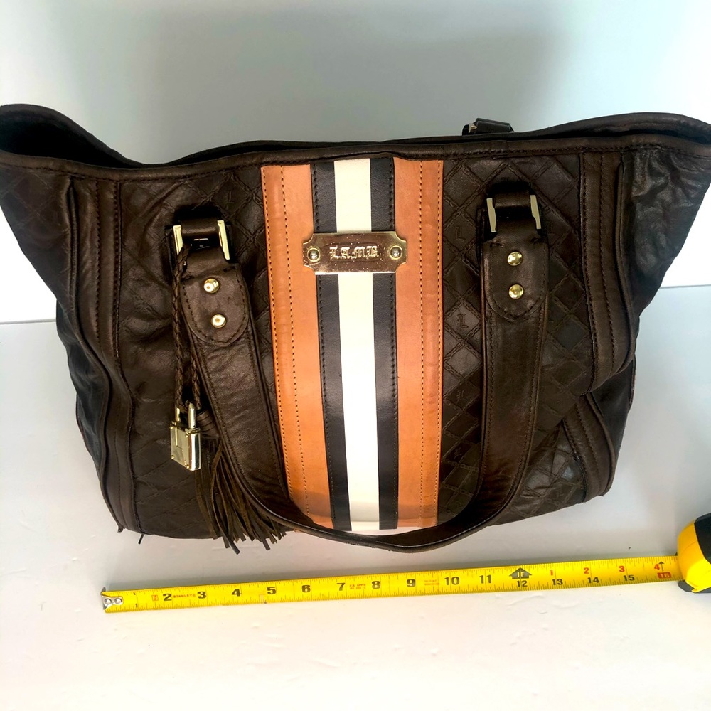 L.A.M.B  By Gwen Stefani Dark Brown Tote